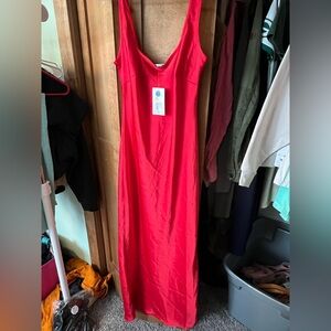 Target Red Sleeveless Maxi Dress